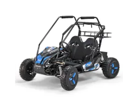 60V Elektro Kinder Buggy Gokart Zweisitzer 2000W Brushless blau