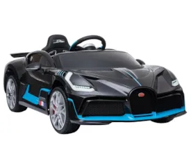 12V Bugatti DIVO Kinder Elektro Auto schwarz