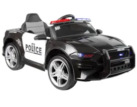 12V Polizei Kinder Elektro Auto schwarz