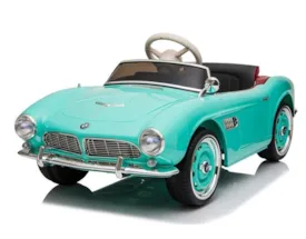 12V Retro BMW 507 Oldtimer  Kinder Elektro Auto pacific grün