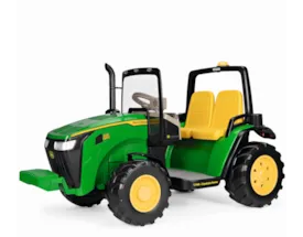 12V PEG PEREGO John Deere Dual Force Elektro Kindertraktor Zweisitzer