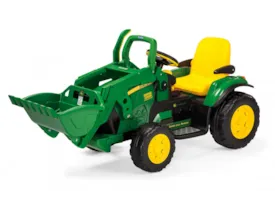 12V PEG PEREGO John Deere Ground Loader Elektro Kindertraktor mit 2 Akkus